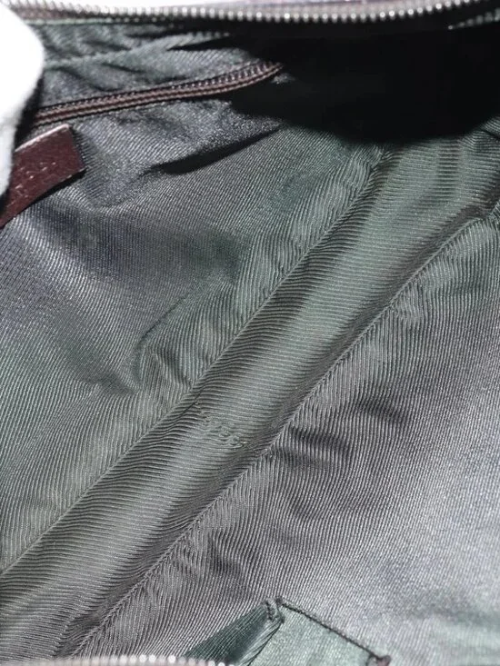 GUCCI GG Canvas Shoulder Bag Beige Silver 122790 Auth - Picture 14 of 16